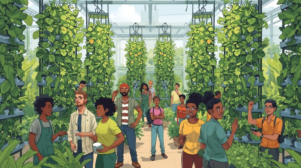 Projet de jardin vertical en milieu urbain